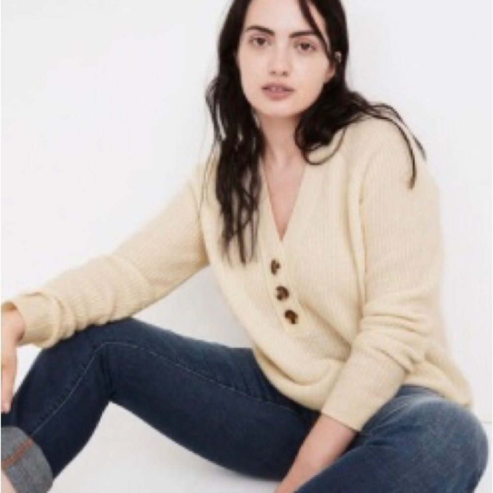 MADEWELL sweater women xs lyle rib henly